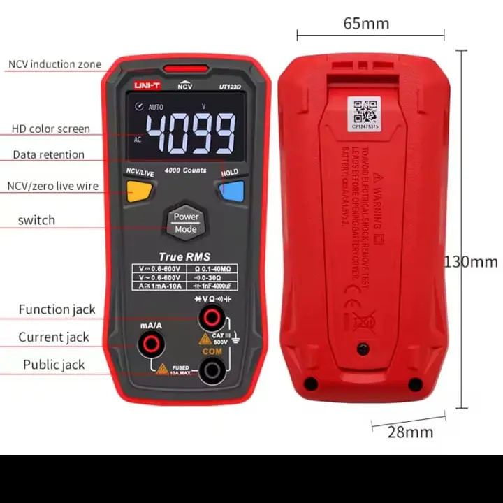 Multímetro digital profesional UNI-T UT123 M0533 — imagen 4
