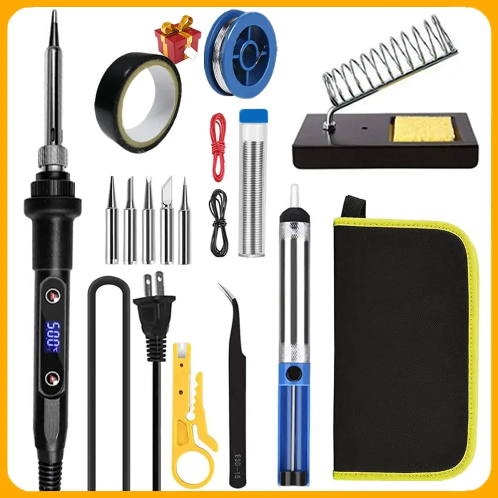 Kit Cautin 80w Digital  Cerámico + estuche  con 12 psc M0262's photo #1