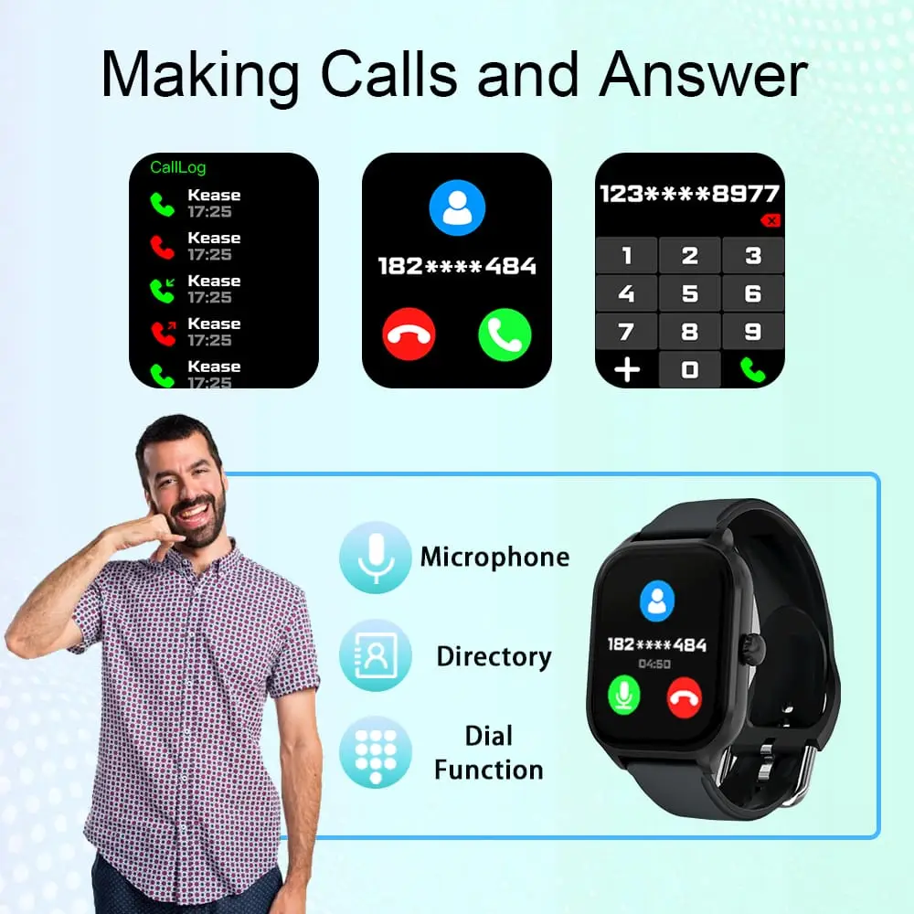 Reloj Inteligente  H6 Llamadas bluetooth, monitor de salud y actividad. M0397 — imagen 4
