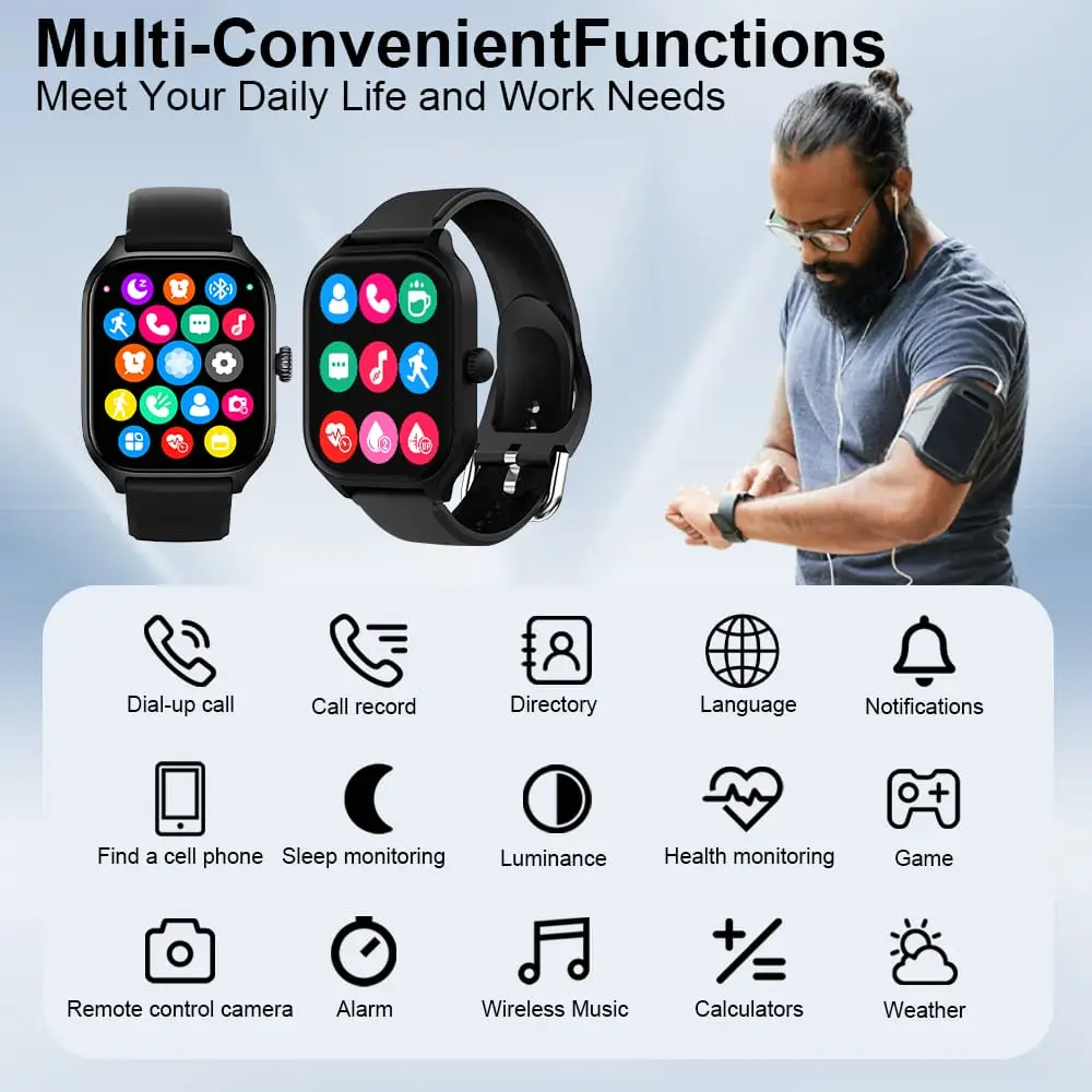 Reloj Inteligente  H6 Llamadas bluetooth, monitor de salud y actividad. M0397 — imagen 6