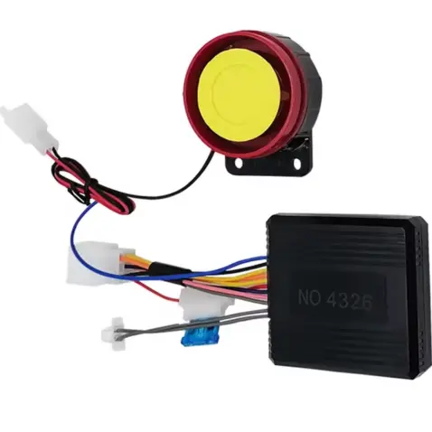 Sistema de alarma para moto de gasolina 12v antirrobo por control remoto  1-via y entrada sin llave. — imagen 3