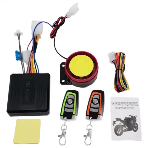 Sistema de alarma para moto de gasolina 12v antirrobo por control remoto  1-via y entrada sin llave. — imagen 5