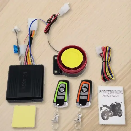 Sistema de alarma para moto de gasolina 12v antirrobo por control remoto  1-via y entrada sin llave. — imagen 2