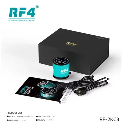 Cámara para microscopio industrial profesional RF4 RF-2KC8 HD con salida HDMI / USB  para reparación de PCB's photo #9