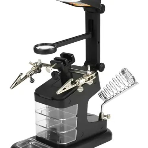 Lupa 3 en 1 con luz led , clips auxiliares y soporte para  cautin.'s photo #1