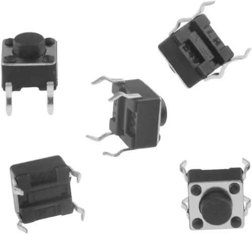 Botón pulsador táctil Dip 6x6x4.5mm. Microswitch momentáneo. 100 unidades's photo #1