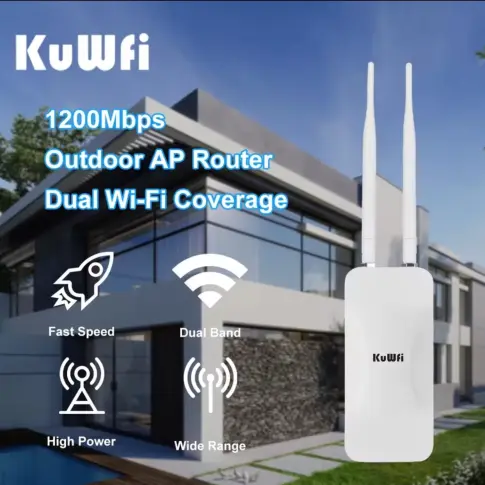 KuWfi AP1200F. Punto de acceso Wifi Dual band para exteriores. — imagen 6