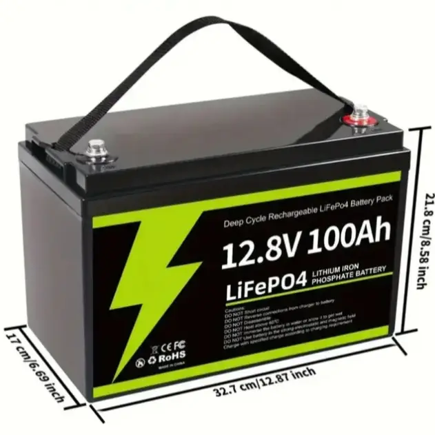 Bateria LiFePO4 8000 a 15000 ciclos de carga12.8V 100Ah's photo #1