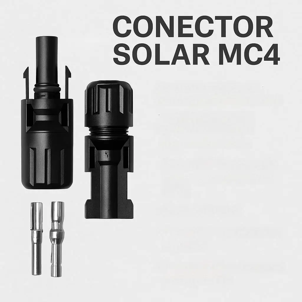 Conector Solar MC4 1 par (Macho+Hembra) + pines de contacto.'s photo #1