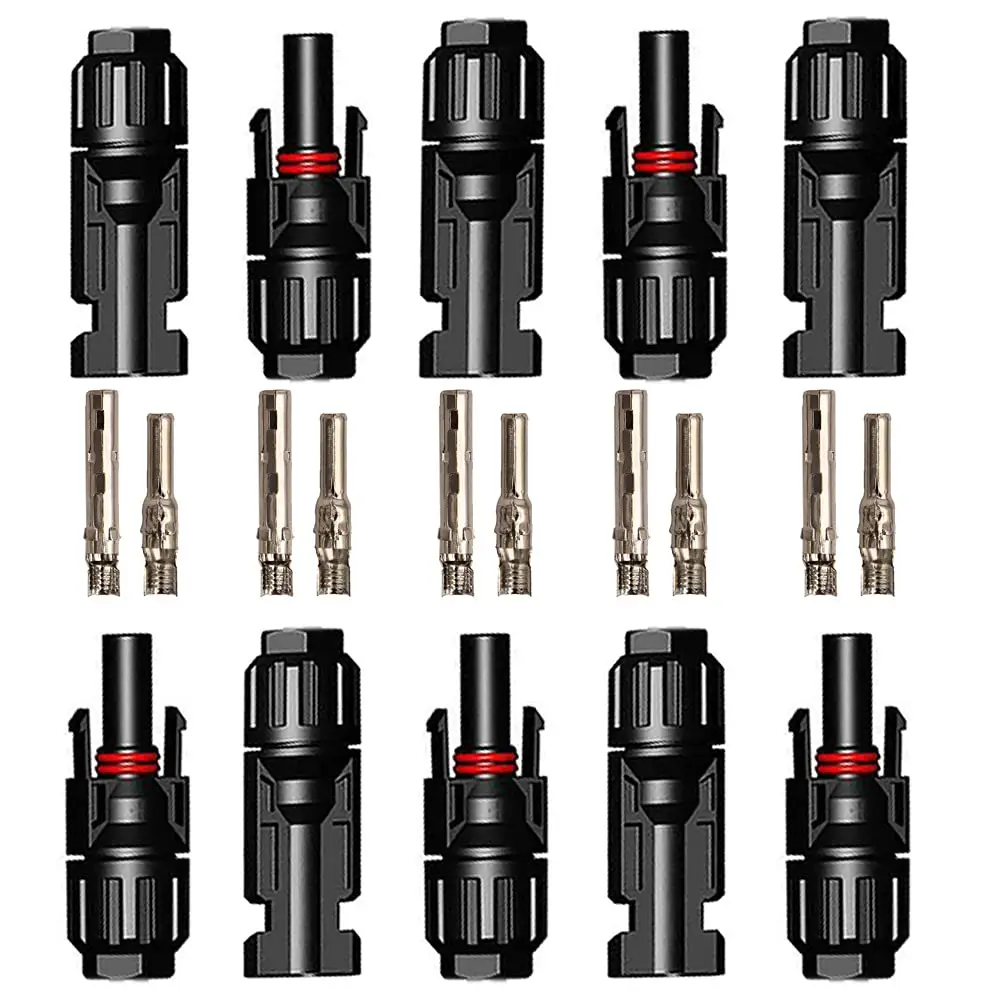 Conector Solar MC4 1 par (Macho+Hembra) + pines de contacto.'s photo #1