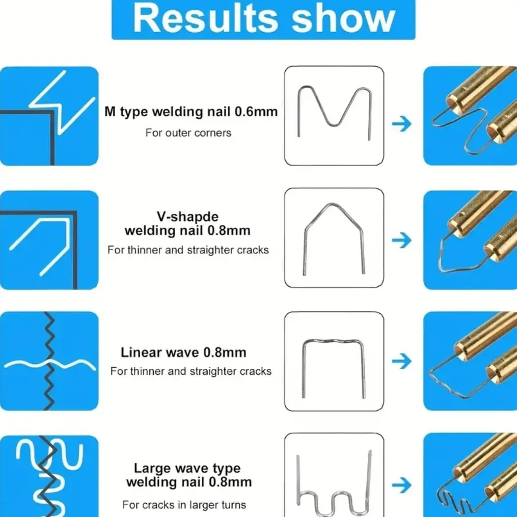 Kit soldador de reparacion de plásticos . Ideal para motos eléctricas y más. Pistola roja. — imagen 5