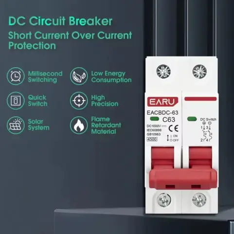Mini brecker DC 1000V . Protección 63A 2P para solares  , hogar o industria.'s photo #4