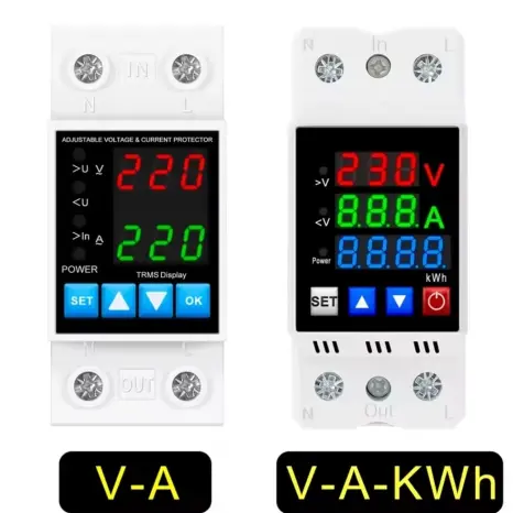 ⚡ Protector de Voltaje Ajustable en Riel Din 40A 230V — imagen 3