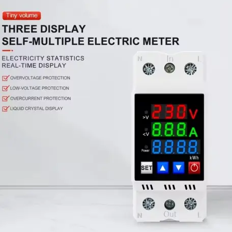 ⚡ Protector de Voltaje Ajustable en Riel Din 40A 230V — imagen 4
