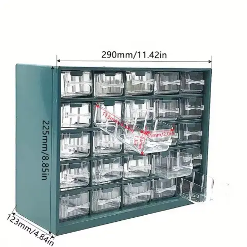 25 Gabetero Multiusos para Organización de Componentes – Negro M0327's photo #1
