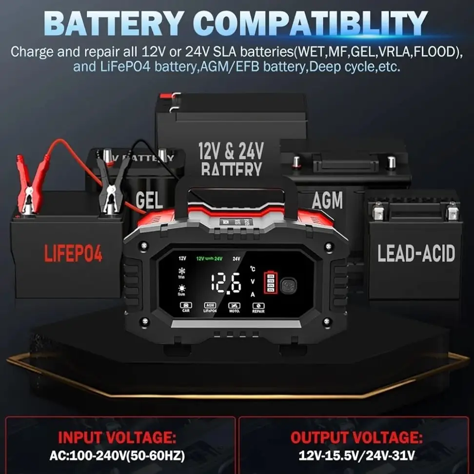 Cargador de batería automotriz 20A. Inteligente y automático. — imagen 4