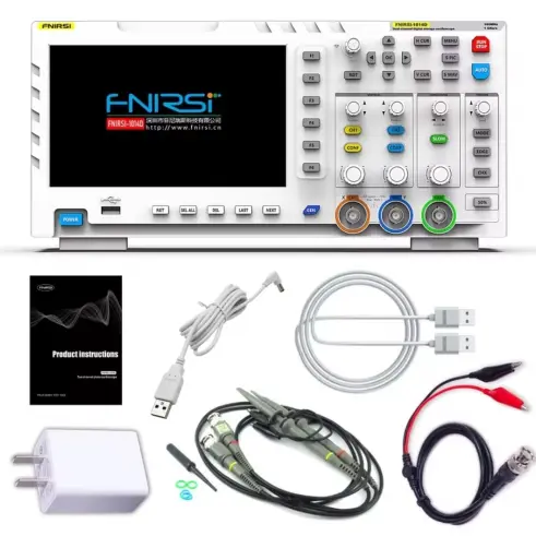 Osciloscopio FNIRSI 1014D 2 in 1 con GENERADOR DE SEÑALES — imagen 3
