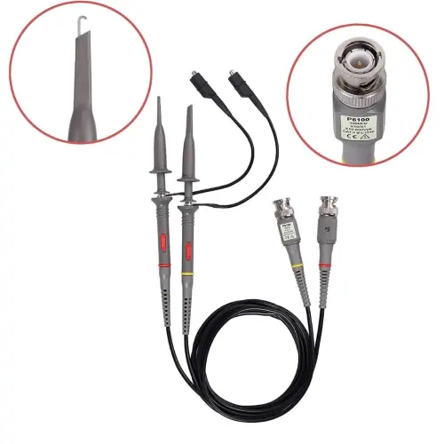 Sonda Universal para Osciloscopio 100MHz con Puntas Universales, Conmutable 10:1 y 1:1, Compatible con Todos los Osciloscopios (BNC) — imagen 2