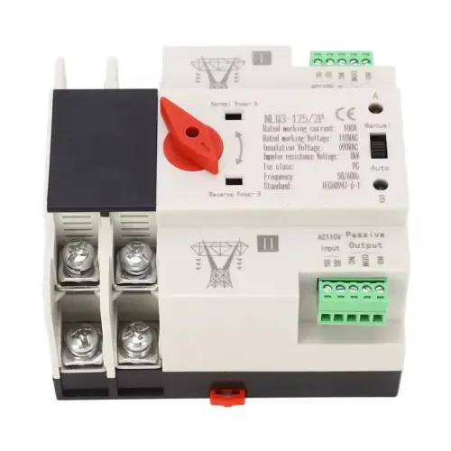 Conmutador de Transferencia Automática de Doble Potencia AC110V 100A's photo #1