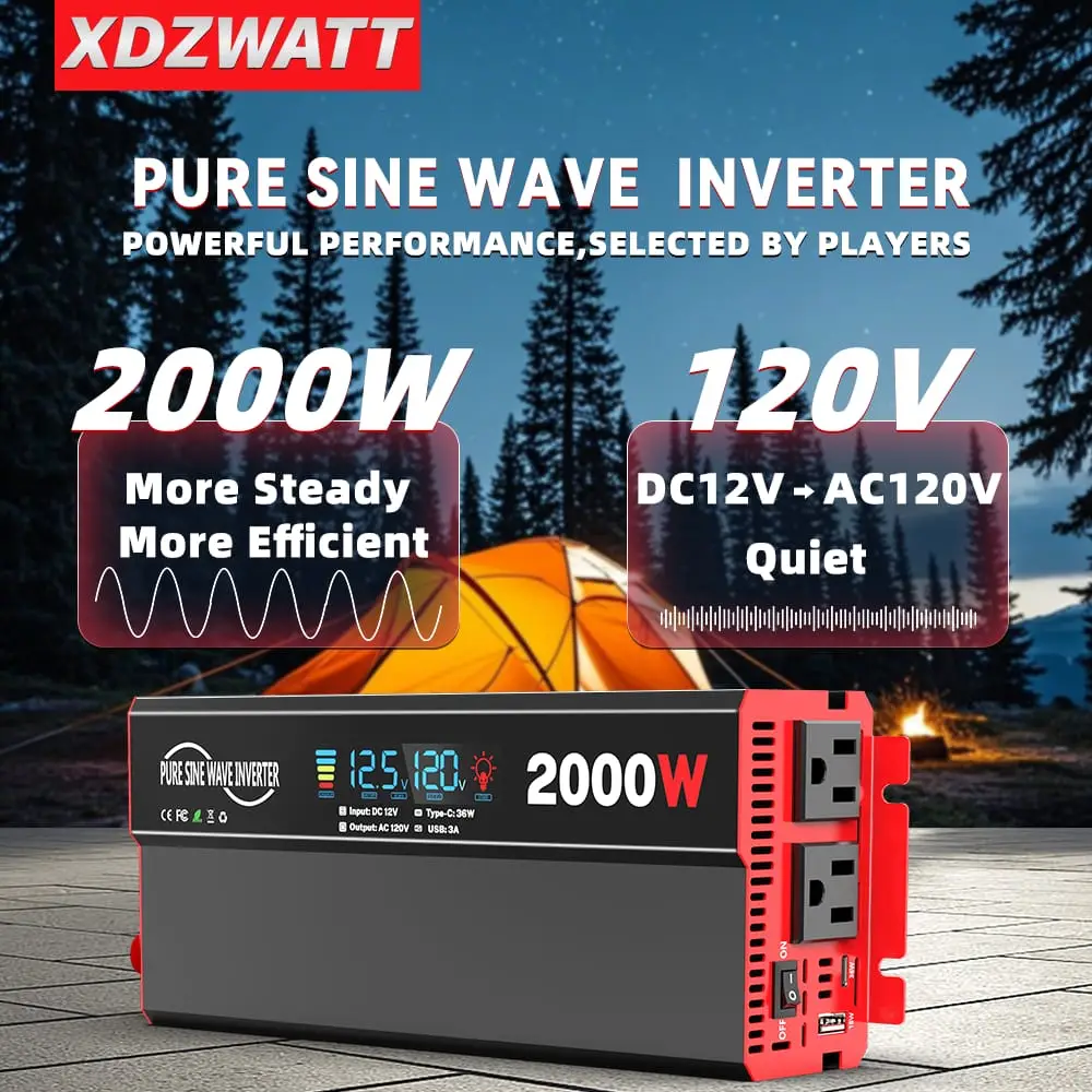 ⚡ Inversor de Onda Pura 2000W XDZWATT – Potencia y Estabilidad Garantizada — imagen 4