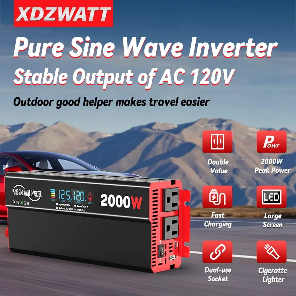 ⚡ Inversor de Onda Pura 2000W XDZWATT – Potencia y Estabilidad Garantizada — imagen 6