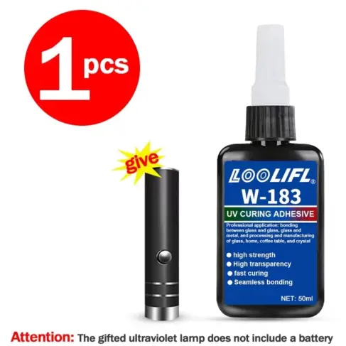 LOOLIFL W-183 Strong UV Glue – pegamento UV 50ml. M0170's photo #1