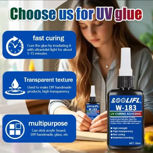 LOOLIFL W-183 Strong UV Glue – pegamento UV 50ml. M0170's photo #1