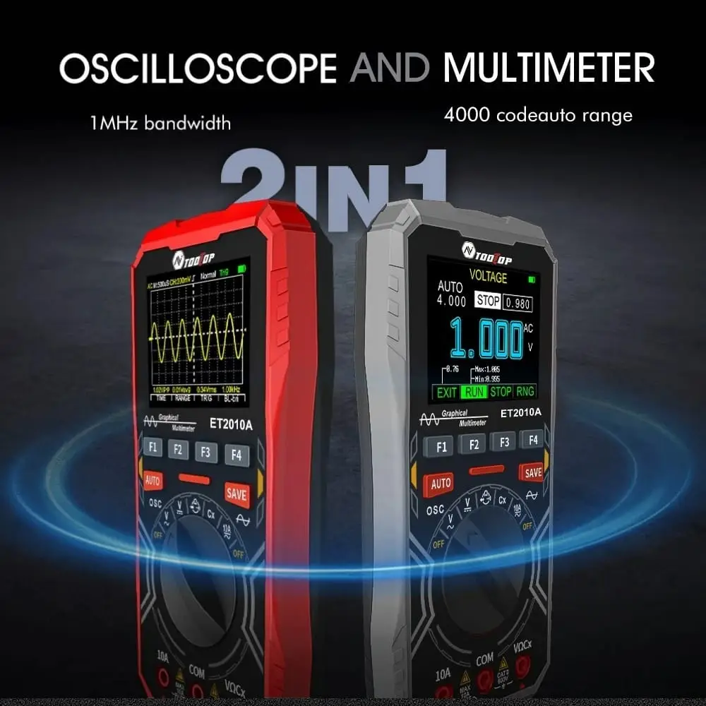 Osciloscopio digital 2 en 1 TOOLTOP ET2010A's photo #2