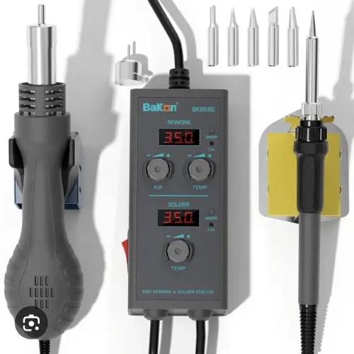 Estación de Soldadura Profesional 2 en 1 Bakon BK858E – 90W — imagen 2