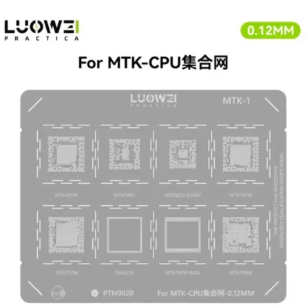 Stencil LUOWEI para CPU MT6580A  MTK-2 M0567 — imagen 3