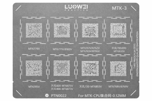Stensil MTK-3 CPU LUOWEI (Serie Mediatek)'s foto | ELECTRONIKA MARTINEZ |  BizneCubano