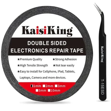 Kaisiking Cinta Adhesiva LCD 3mm x 50m + Pinza para Reparación Pantallas's foto | ELECTRONIKA MARTINEZ |  BizneCubano