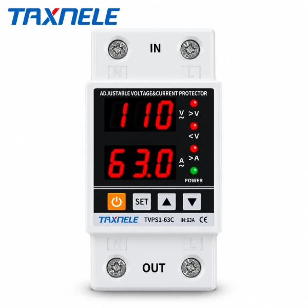 Protector Voltaje Corriente TAXNELE 63A 110V - E1059's foto | ELECTRONIKA MARTINEZ |  BizneCubano