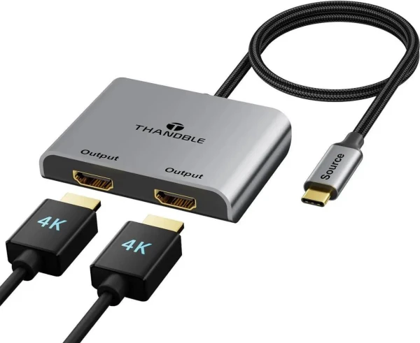 Adaptador Thandble USB-C a Doble HDMI 4K M1081's foto | ELECTRONIKA MARTINEZ |  BizneCubano