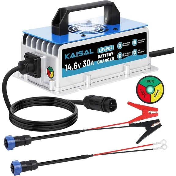 Cargador KAISAL LiFePO4 12V 30A 14.6V IP67 M1094's foto | ELECTRONIKA MARTINEZ |  BizneCubano