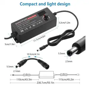 Fuente de alimentación ajustable 3V-24V SHNITPWR miniatura 2