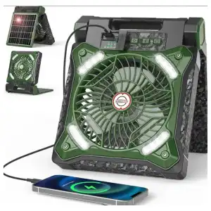 Ventilador +Linterna Solar Pro miniatura 4
