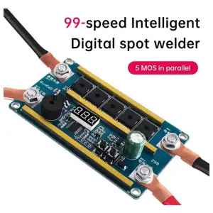 Kit de soldadura por puntos digital A99: Potencia de 1500A para baterías 18650 miniatura 2