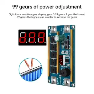 Kit de soldadura por puntos digital A99: Potencia de 1500A para baterías 18650 miniatura 3