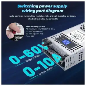 Fuente de poder conmutable 60V 10A M0422 miniatura 5