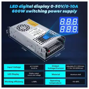 Fuente de poder conmutable 60V 10A M0422 miniatura 2