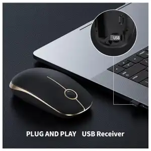Mouse Inalámbrico Ultra Delgado VssPlor- M0348 miniatura 3