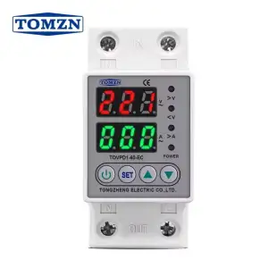 Protector de Voltaje y Corriente Ajustable TOMZN 80A ( Din Rail/ Inteligente. miniatura 1