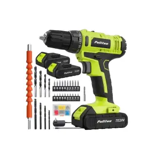 Kit de Taladro Inalámbrico Pulituo 20V 119 Piezas . miniatura 1