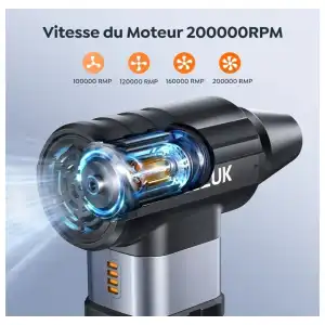 Turbo Soplador Eléctrico ACEZUK AD100- 300,000 RPM. miniatura 5