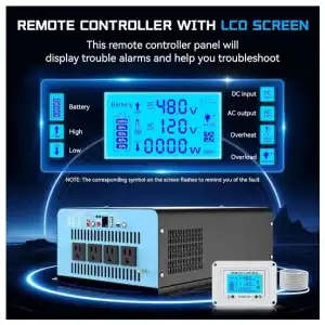 Inversor de Onda Senosoidal Pura 5000w Pico constante 2500W constante miniatura 2