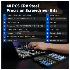Kit de herramientas de Precision STREBITO 64piezas miniatura 2