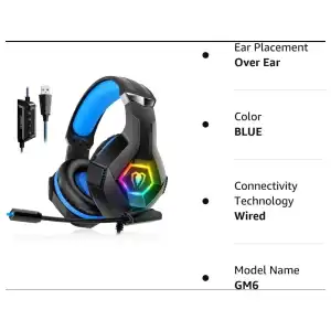 Audifono Profesional Gaming Headset GM-6 M0277 miniatura 2