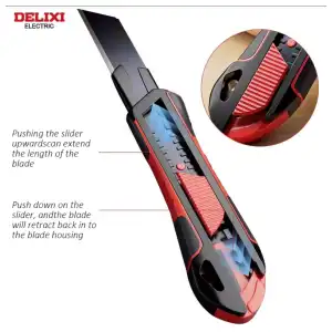 Navaja de Utilidad Profesional DELIXI cuchilla M0210 miniatura 1