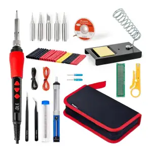 Kit Cautin digital Plusivo 60W con 21 accesorios miniatura 1